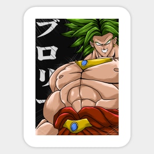 broly legendary super saiyan Sticker